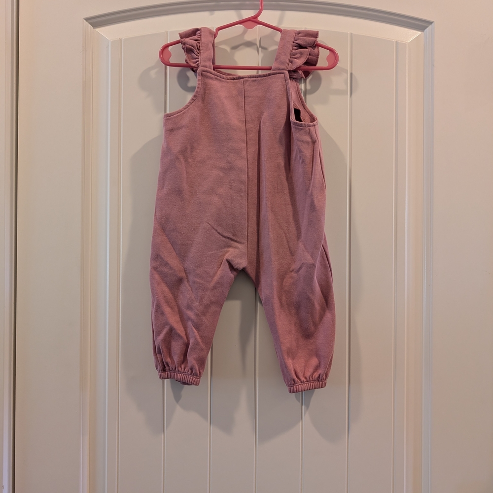 3 For $18 dip Dusty Pink Kids Overalls - Picture 4 of 8